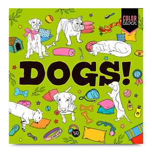 Libro para Colorear Block Dogs VR Editoras