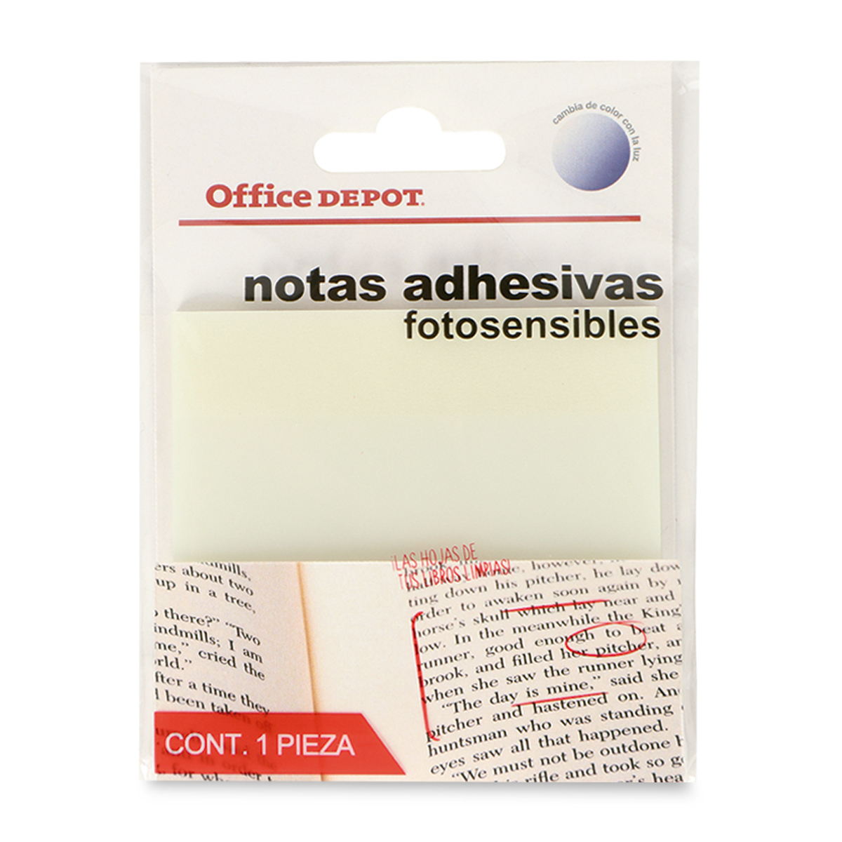 Notas Adhesivas Office Depot 50 hojas Morado/Azul Semitransparente