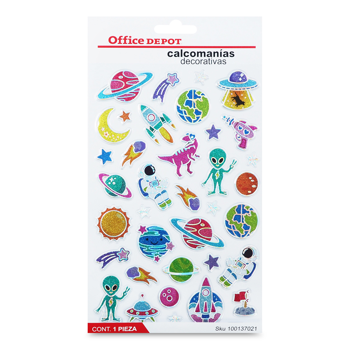 Calcomanías Decorativas Office Depot Pop Up Espacio Colores