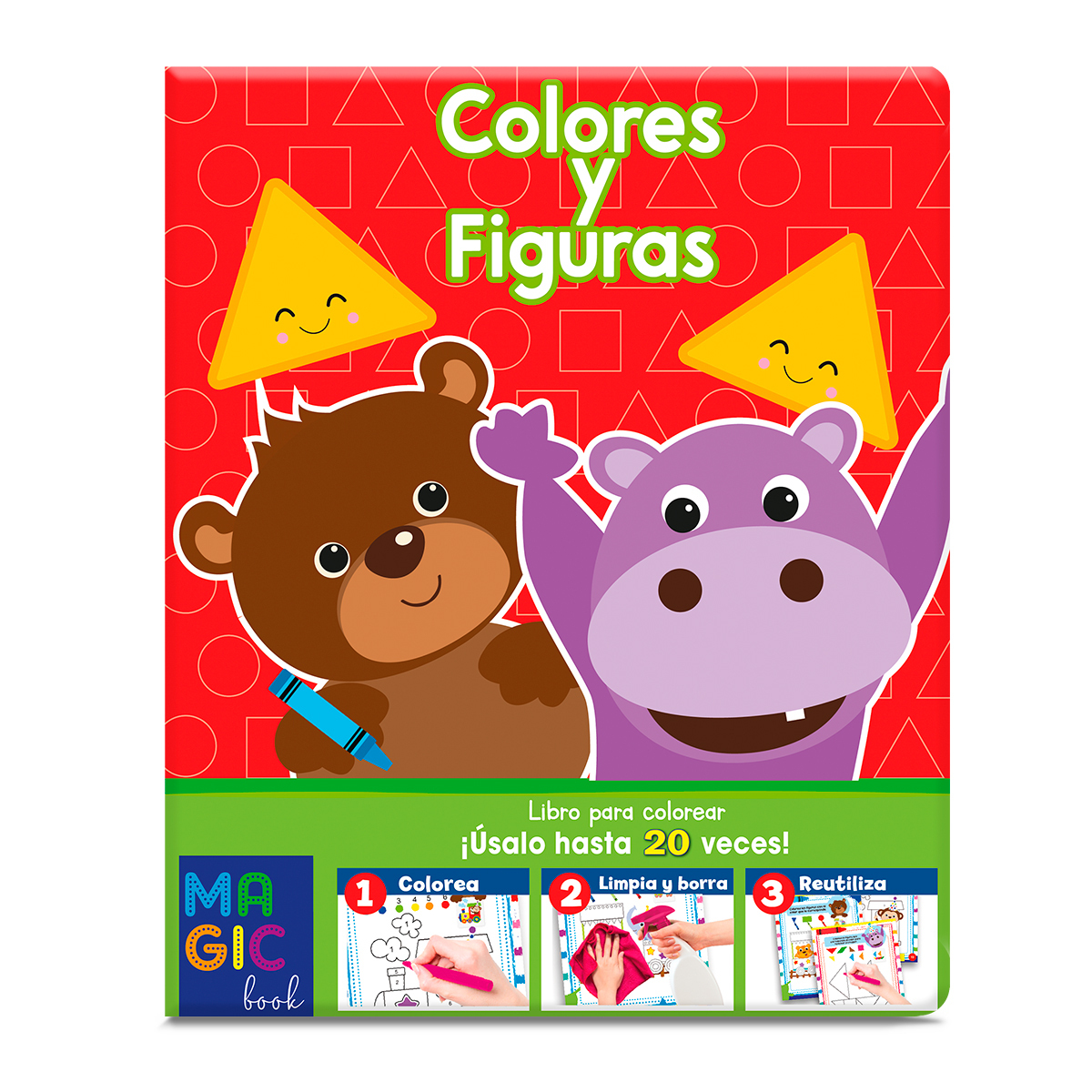 Libro Mágico Educativo Colores y Figuras Upak 48 hojas