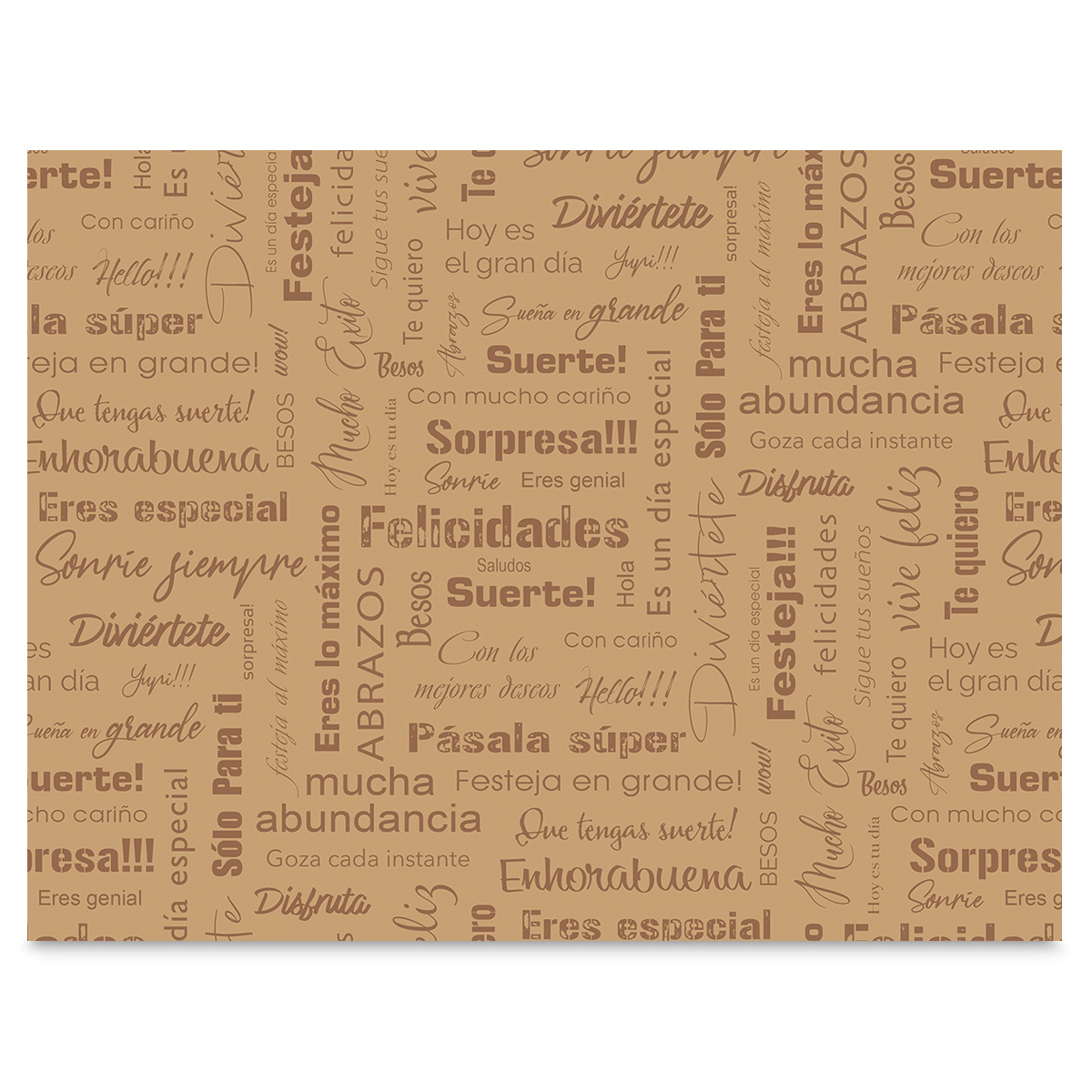 Papel Kraft para Regalo Pochteca Rollo Impreso 65 cm x 4 m