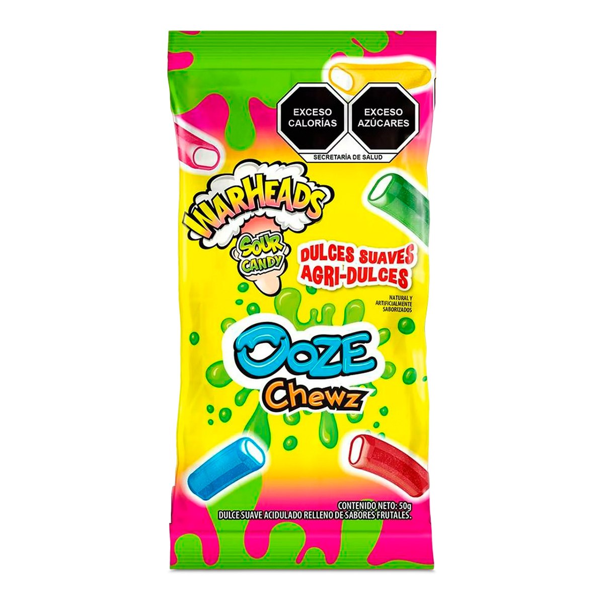 Dulces Suaves Agridulces Warheads Sabores Frutales 50 gr