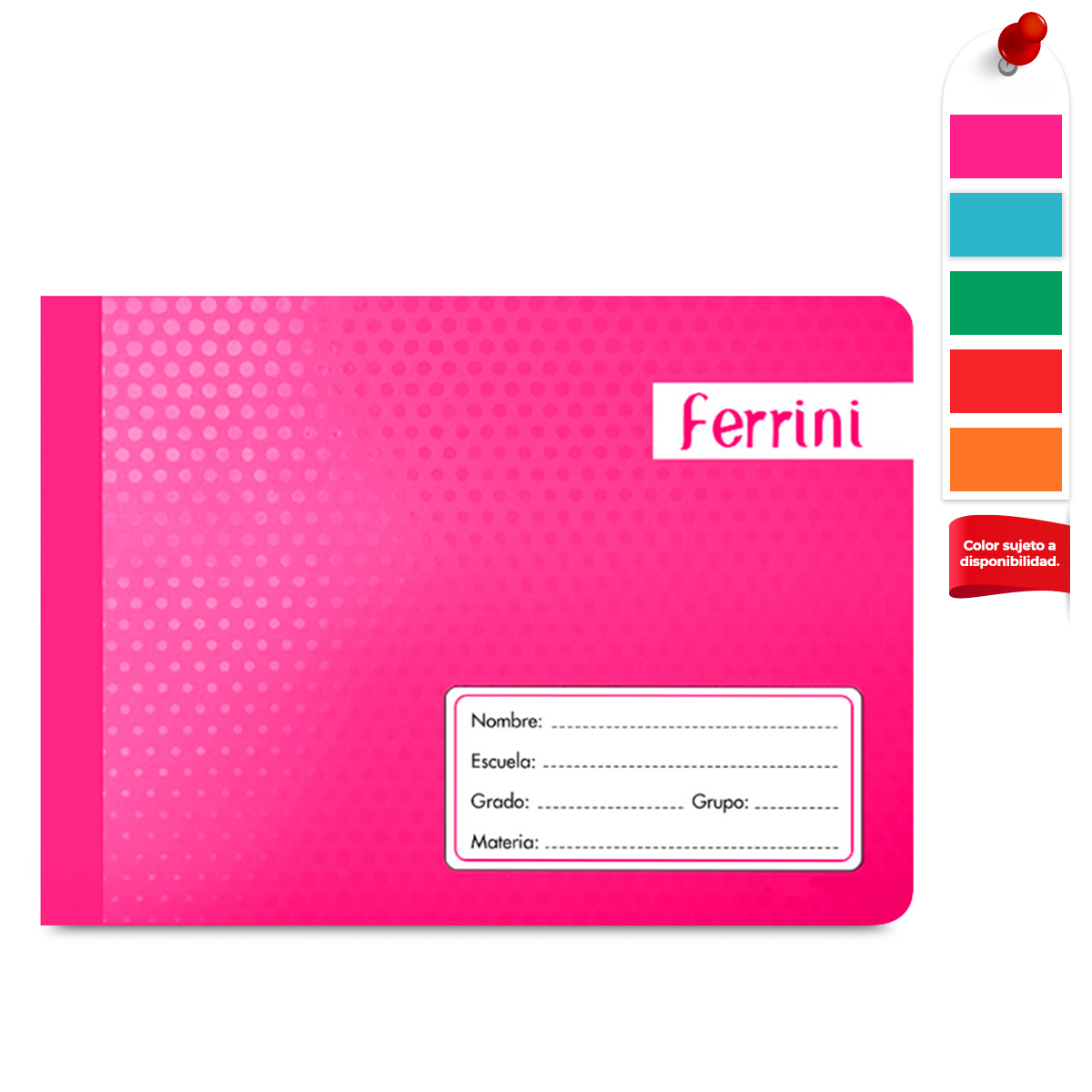 Cuaderno Italiana Ferrini Cuadro Chico Cosido 100 hojas