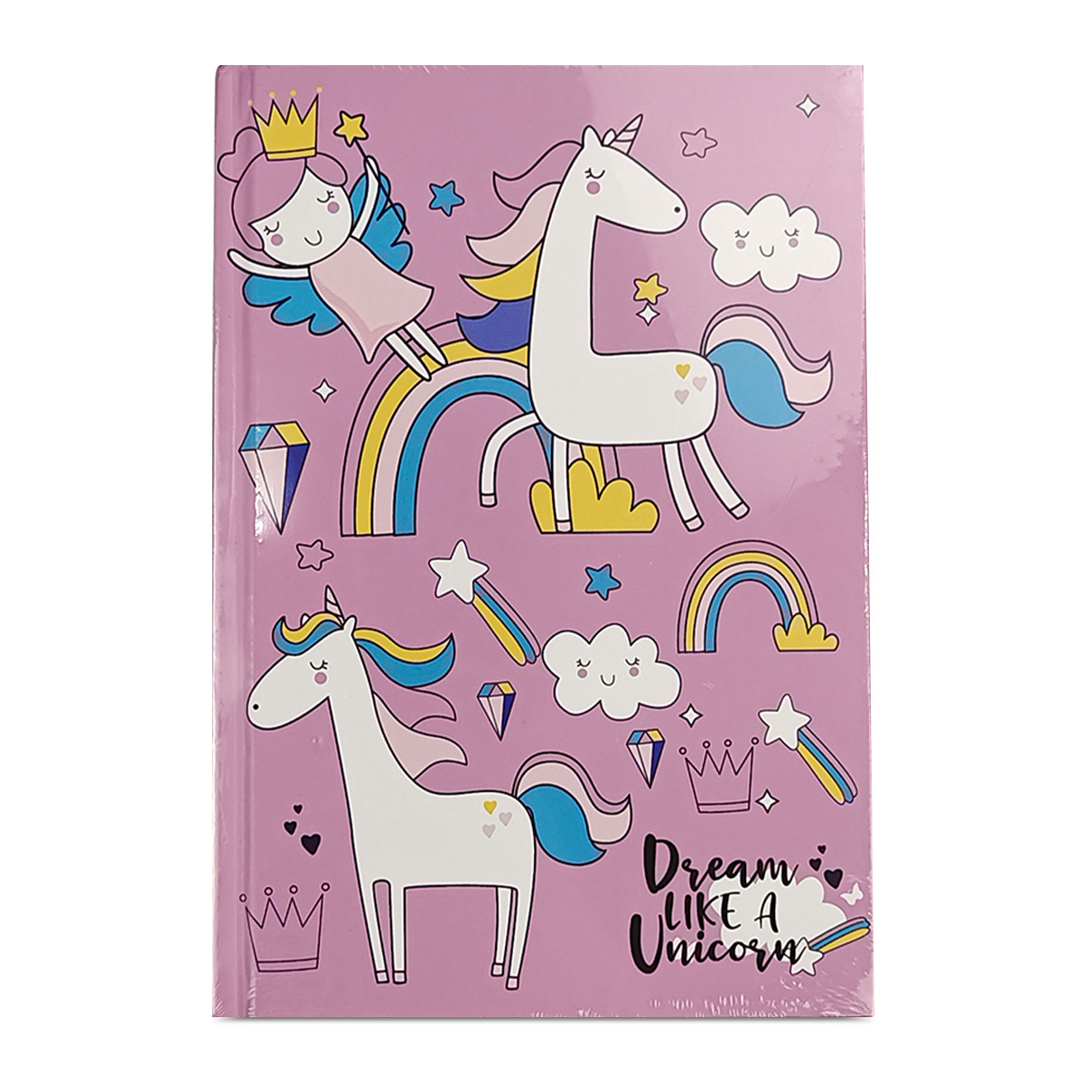 Cuaderno Esquela Red Top Unicornios Raya Morado 96 hojas