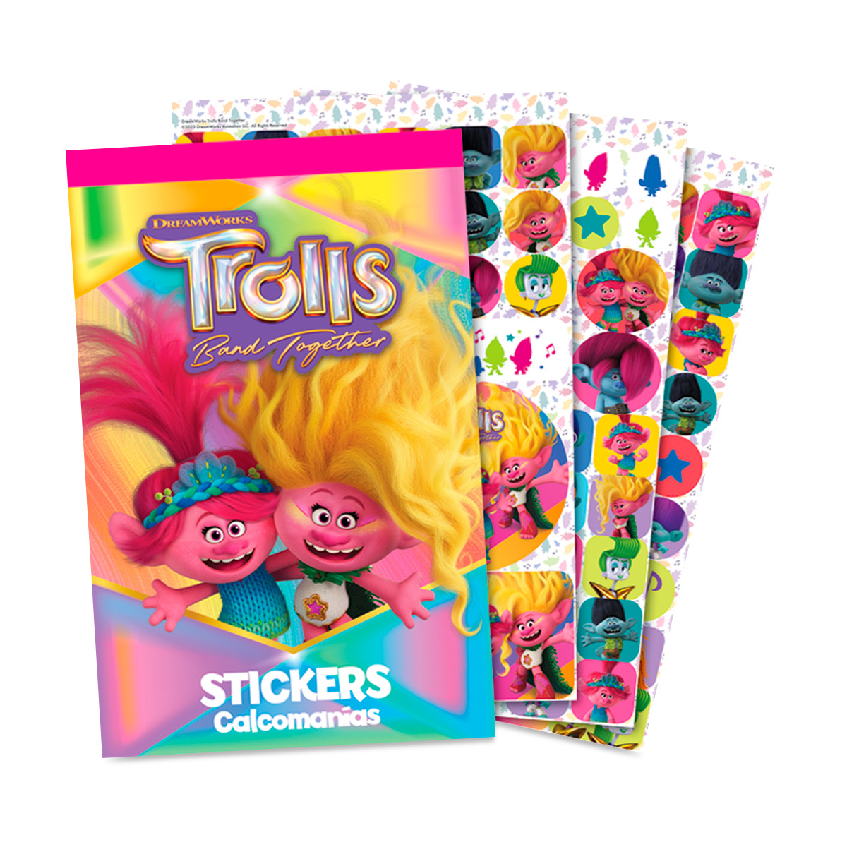 Block de Stickers Granmark Trolls 6 hojas