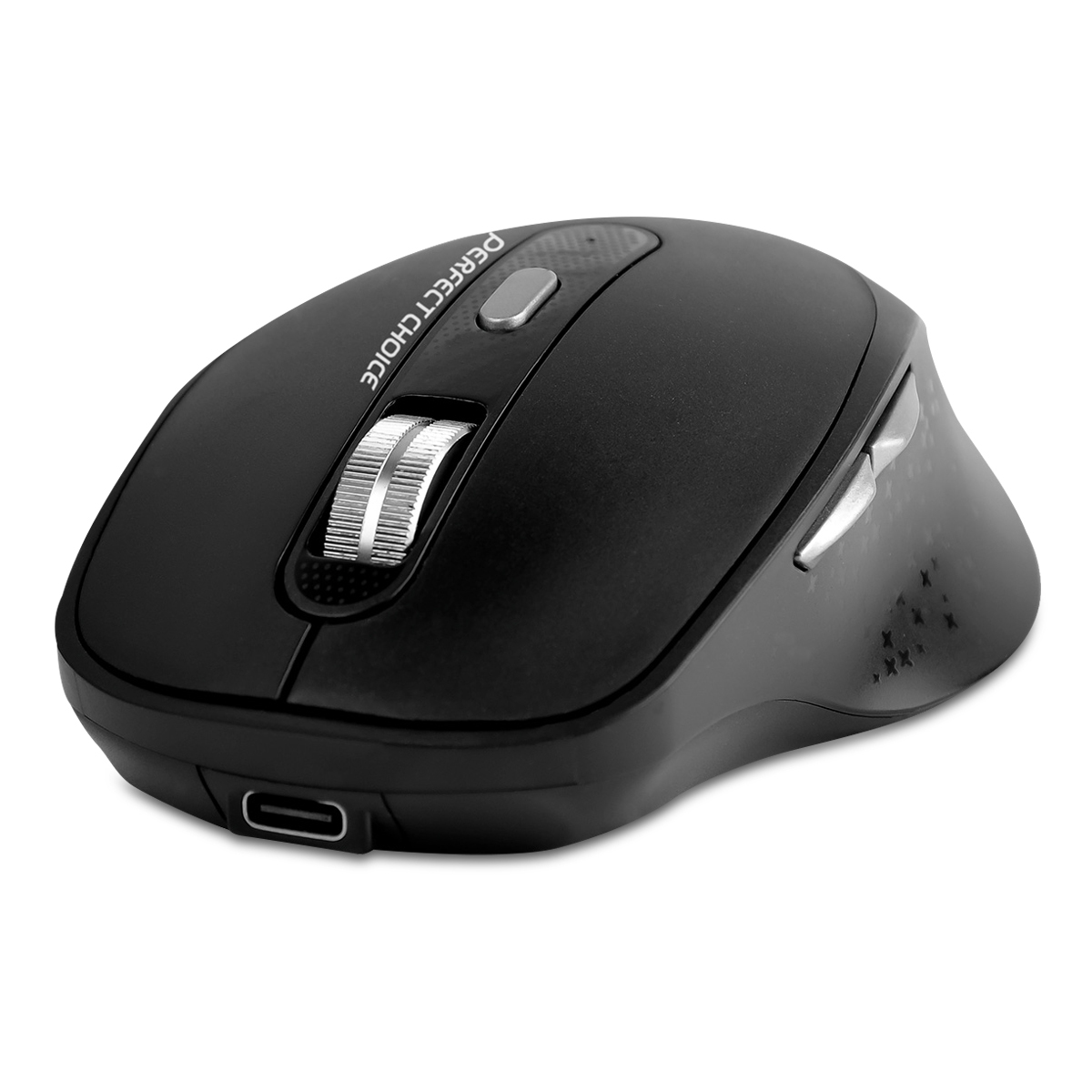 Mouse Inalámbrico Perfect Choice Clix 6 botones Negro 