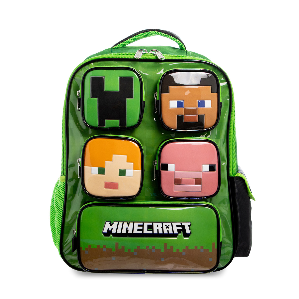 Mochila Escolar Ruz Minecraft Grande 4 compartimentos