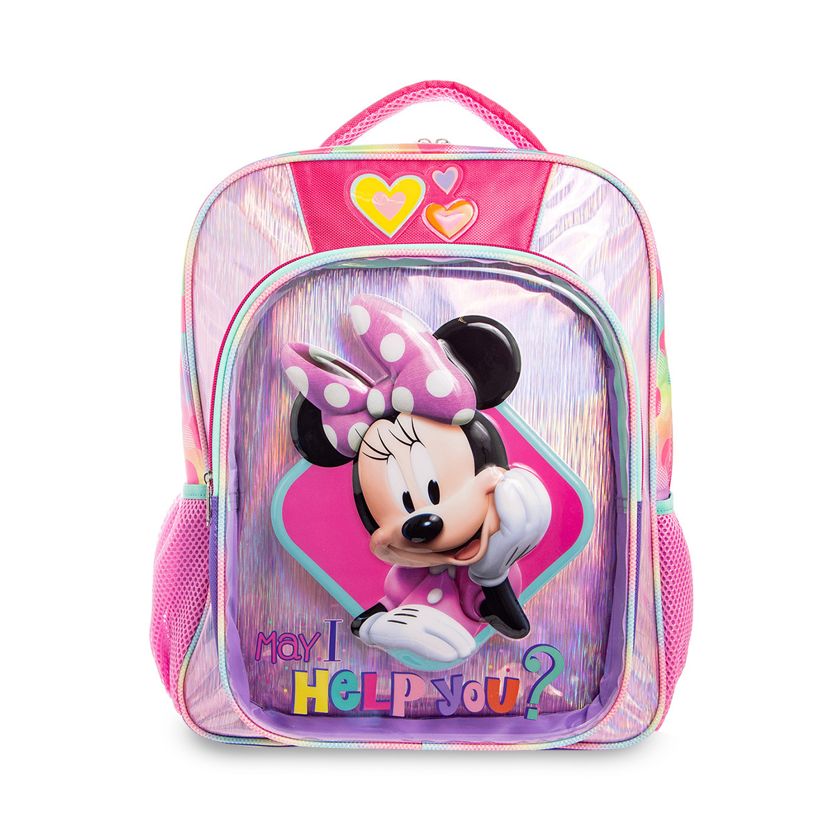 Mochila Escolar Ruz Minnie Mouse con Glitter