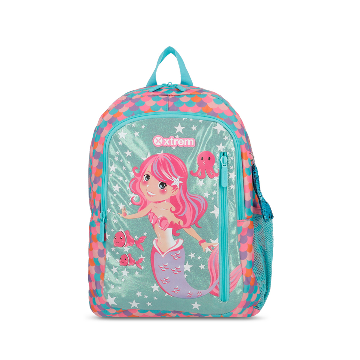 Mochila Escolar Xtrem Logan Pink Mermaid