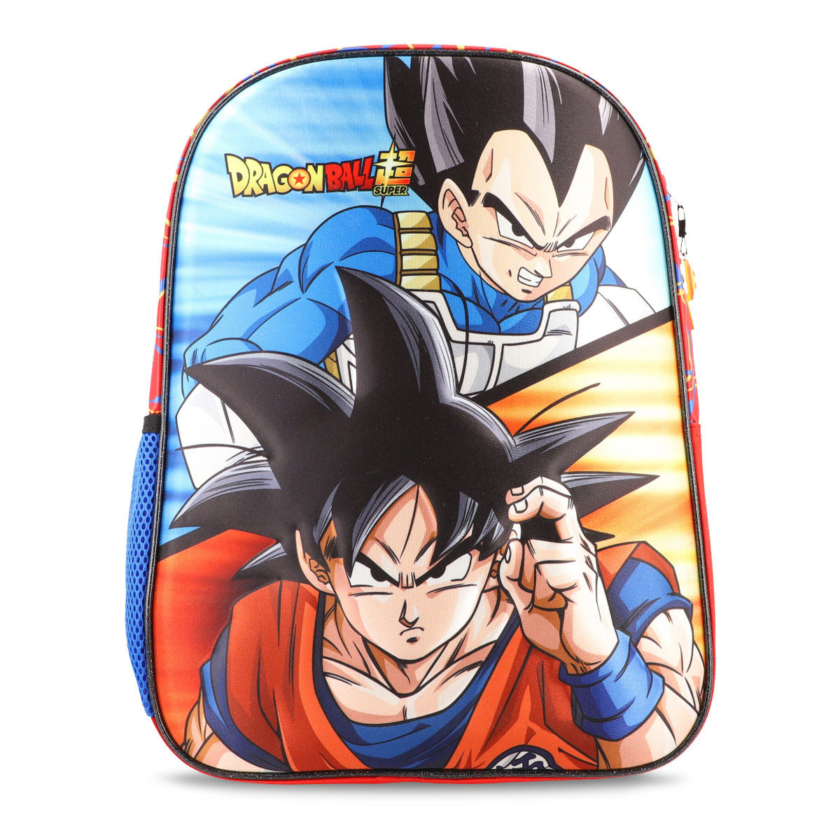 Mochila Escolar Yadatex Dragon Ball Super más Lonchera y Lapicera Azul 