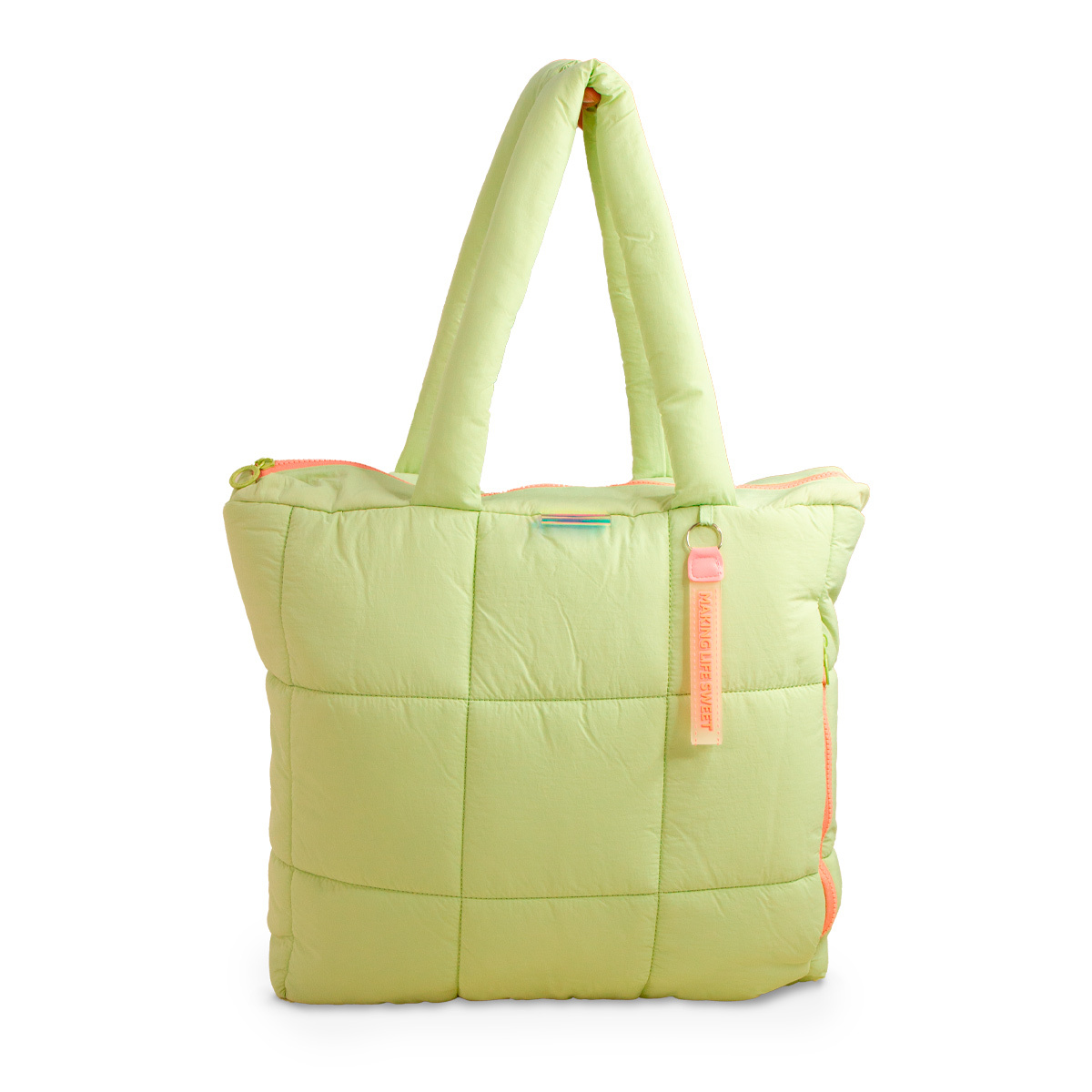 Mochila Escolar Marshmallow Chubby Pistaccio Verde Pistache