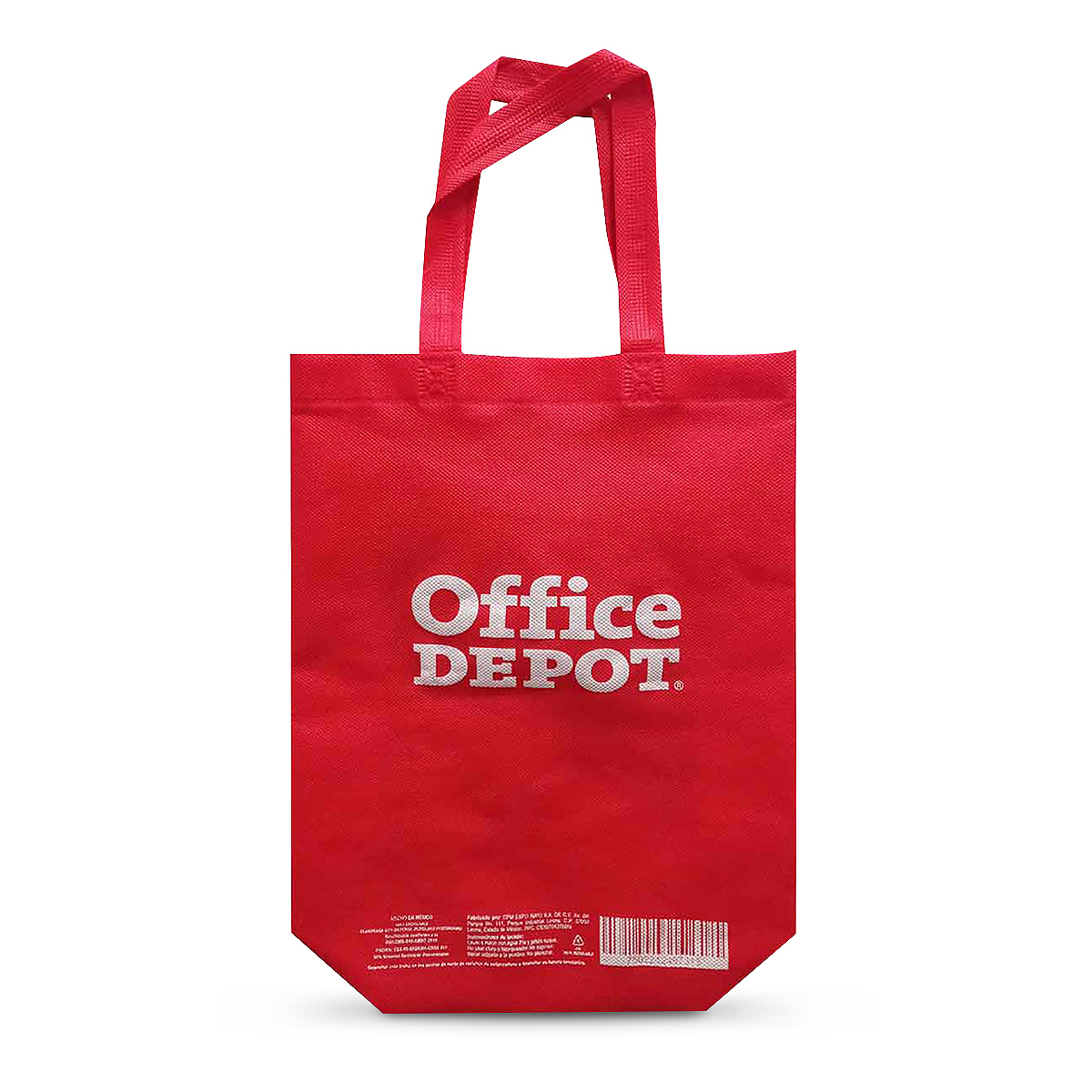 Bolsa Reusable Office Depot Chica Rojo