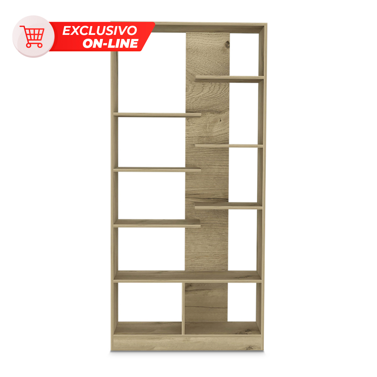 Librero Excelsior Yata MDF 8 entrepaños Duna 