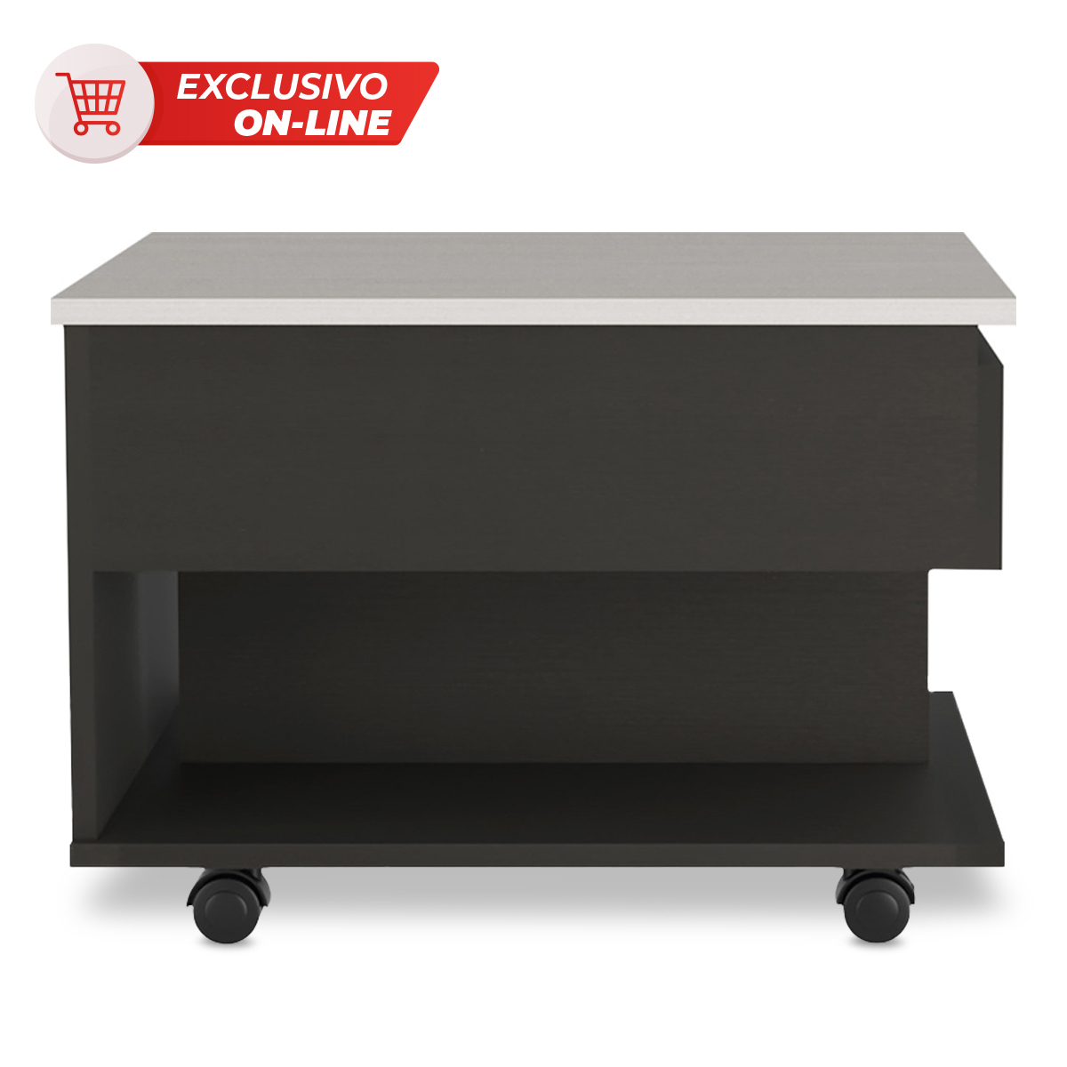 Mesa de Recepción Excelsior Luanda MDF 1 entrepaño Marfil 