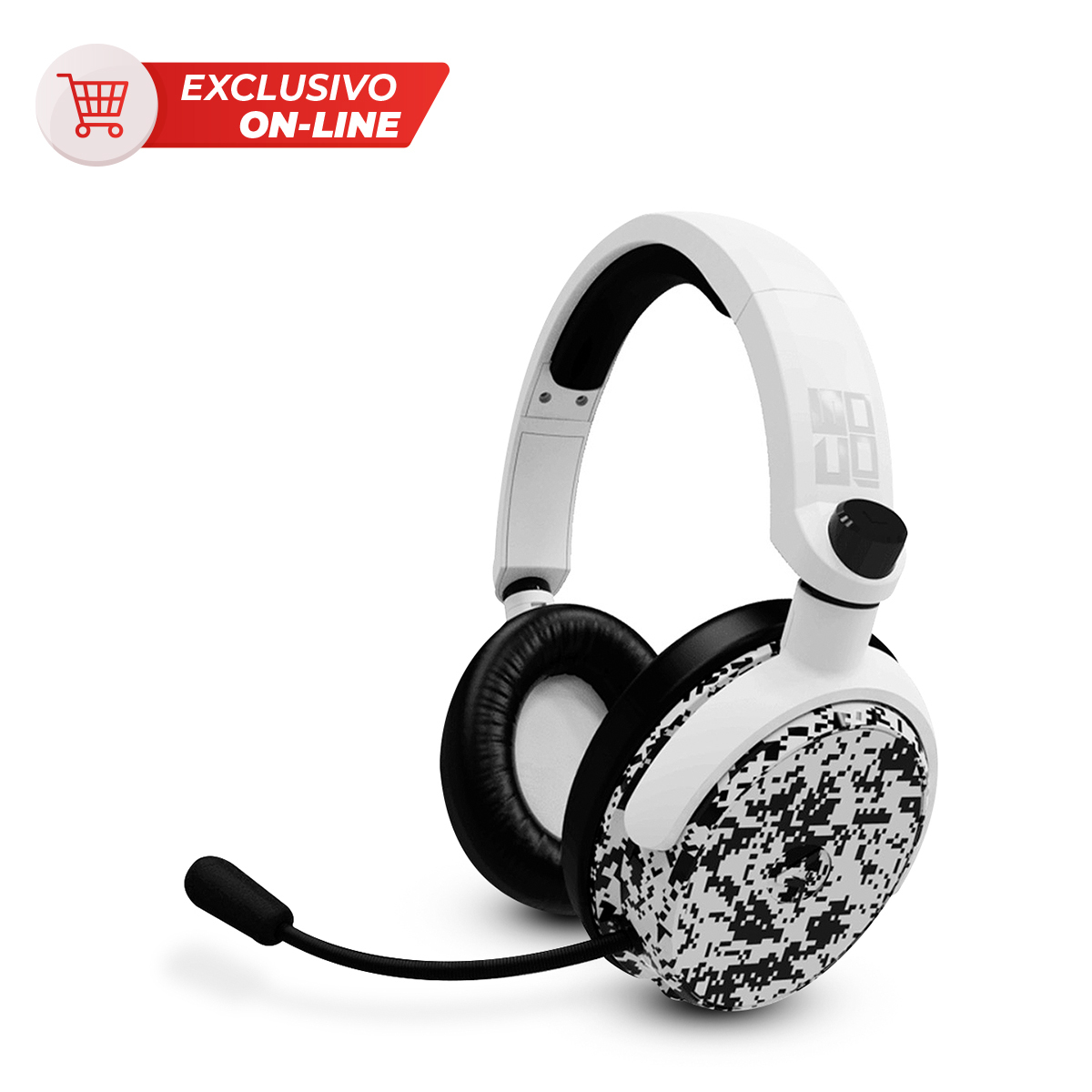 Audífonos Gamer Alámbricos 4Gamers C6-100 Blanco