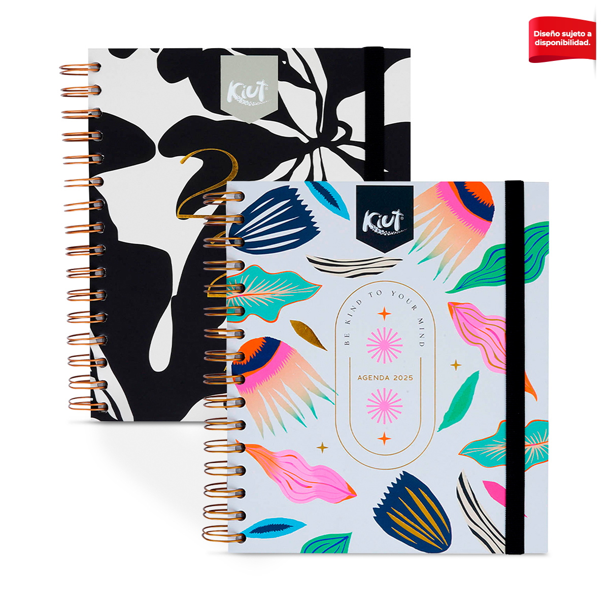 Agenda Premium 2025 Kiut Flores Blancas