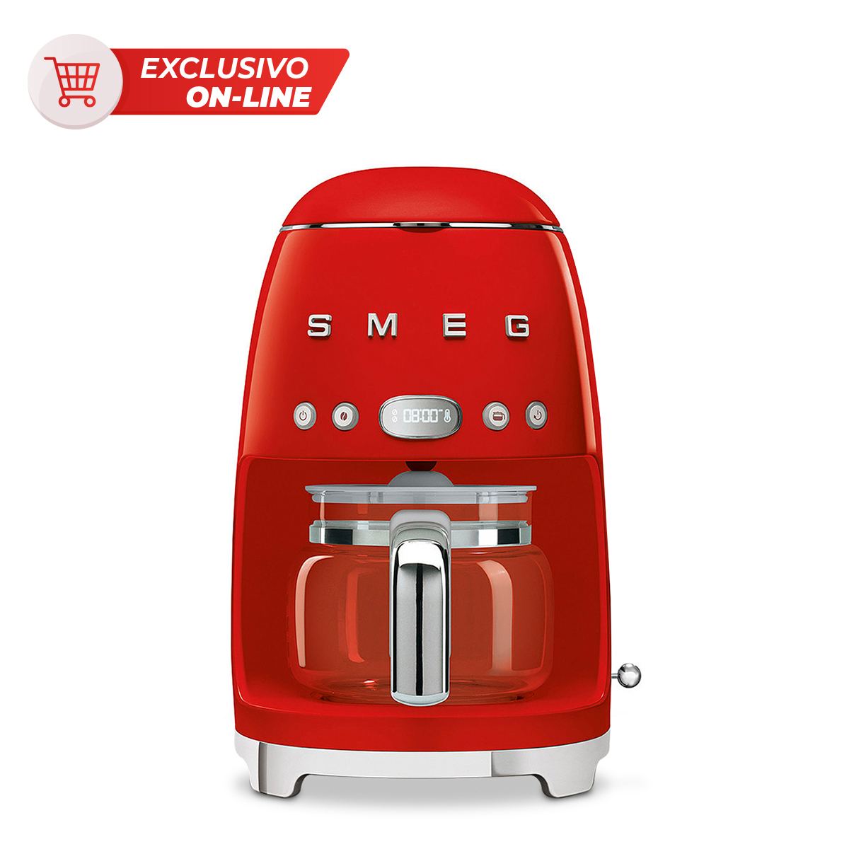 Cafetera de Goteo Smeg 10 tazas Rojo