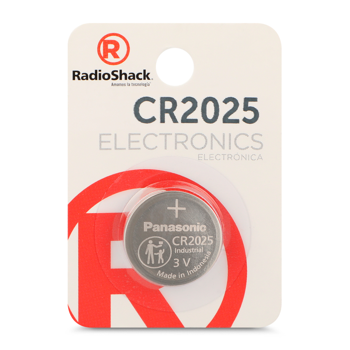 Pila de Litio Botón CR 2025 RadioShack / 1 pieza 