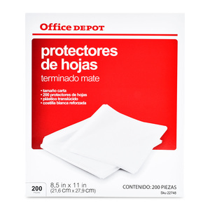 Papel Bond Oficio Office Depot 6892 Paquete 500 hojas blancas