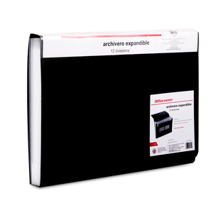 Archivero Expandible de Plástico Tipo Portafolio Carta Office Depot 13  Divisiones Azul | Office Depot Mexico