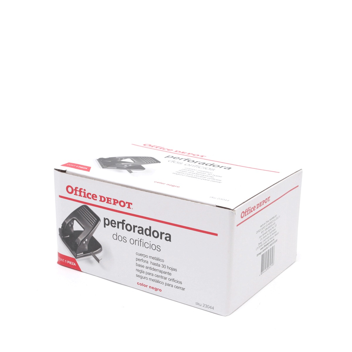 Perforadora Office Depot 2 orificios Negro | Office Depot Mexico