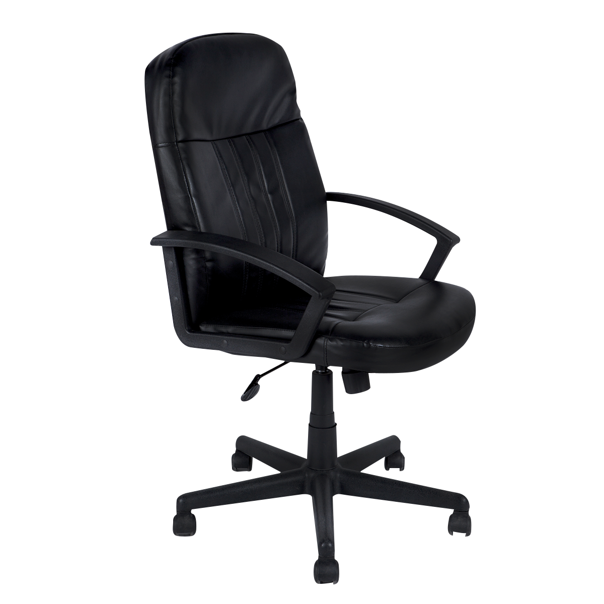 Tope silla oficina, oval, color negro. Pack 5 un.