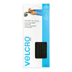 CINTA DE VELCRO ONE-WRAP (NEGRO, 25 PZS.) | Office Depot Mexico