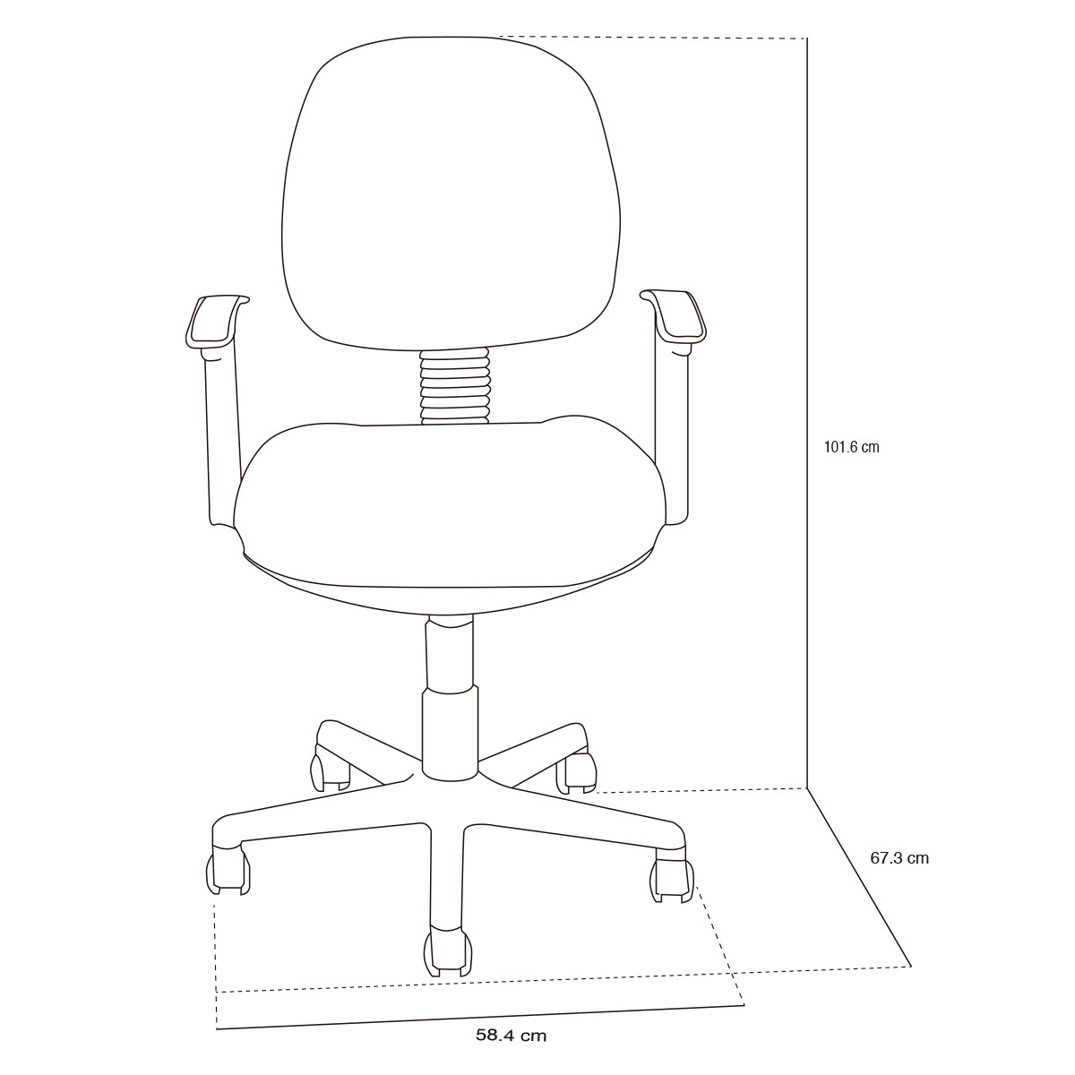 Silla de Oficina Coscorp Indonesia Tela Negro | Office Depot Mexico