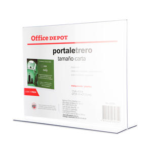 Portaletrero Carta Vertical Office Depot Acrílico Transparente | Office  Depot Mexico