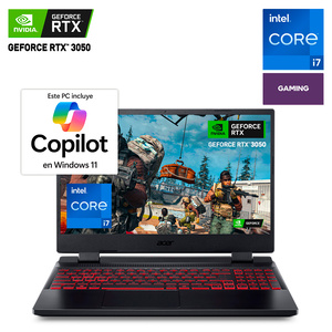 Laptop Gamer Acer Nitro 5 AN515-58-71EC GeForce RTX 3050 Intel Core i7 15.6 pulg. 512gb SSD 12gb RAM 