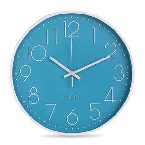 Reloj de Pared Fragments 2015-EJ Azul con Blanco