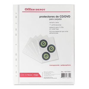 Protector para CDs Office Depot 10 protectores