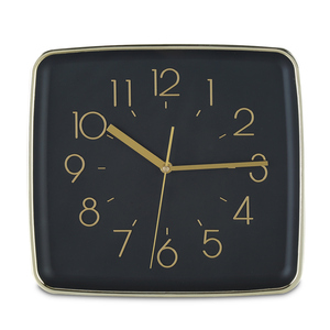 Reloj de Pared Fragments 11 pulg. Negro con Dorado