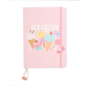 Cuaderno Esquela Ticher Helado Raya Rosa 80 hojas