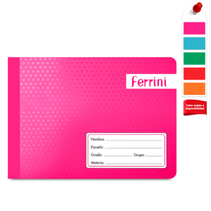 Cuaderno Italiana Ferrini Raya Cosido 100 hojas