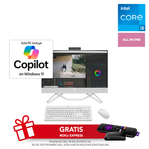 Computadora All in One HP 24cb1015la Intel Core i5 23.8 pulg. 512gb SSD 8gb RAM