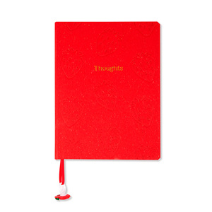 Cuaderno Esquela Red Top Fresas Thoughts Raya Rojo 96 hojas