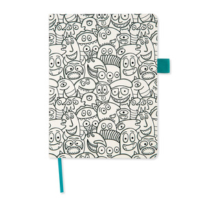 Cuaderno Esquela Red Top Monsters Raya Blanco 96 hojas