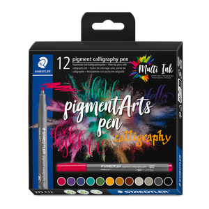 Plumones Pigment Arts Staedtler Colores Brillantes 12 piezas 