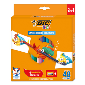 Lápices de Colores Bicolores Bic Evolution 24 piezas