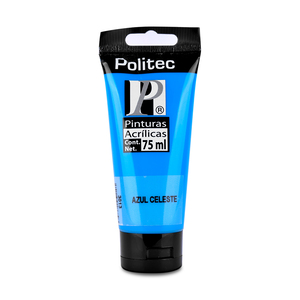 Pintura Acrílica Politec Azul Celeste 75 ml