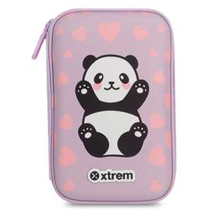 Lapicera Escolar Xtrem Tucson Panda Lila