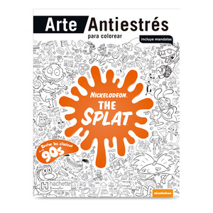 Libro Antiestrés para Colorear Nickelodeon Splat 48 páginas