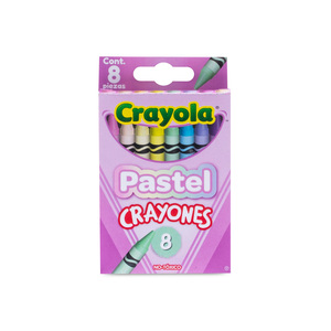 Crayones Punta Resistente Crayola Colores Pastel 8 piezas