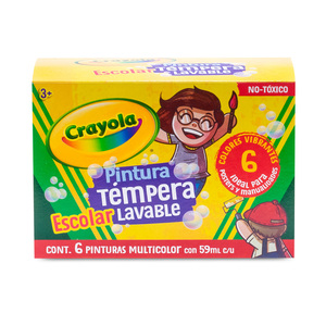 Acuarelas Lavables Crayola Colores 6 piezas