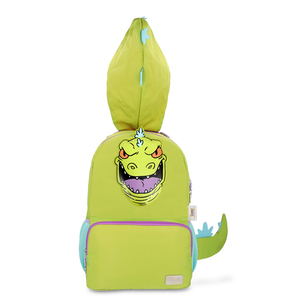 Mochila Escolar Yadatex Rugrats Reptar con Gorro Verde