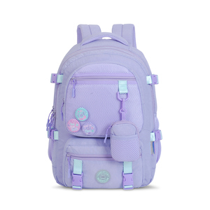 Mochila Escolar Marshmallow Spirit Purple Morado con Azul