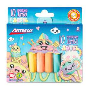 Plastilina Moldeable Artesco Colores Pastel 10 piezas