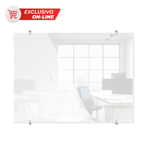 Pizarrón de Cristal Alfra Criscolor Templado 90 x 120 cm Blanco 