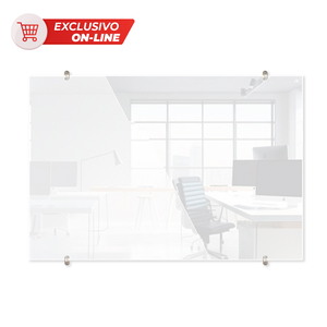 Pizarrón de Cristal Alfra Criscolor Templado 60 x 90 cm Blanco